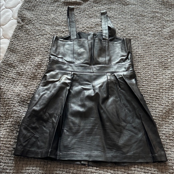 Wild Fable Black Faux Leather Mini Dress - Picture 2 of 2